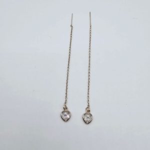 AROS AGUJA CORAZON STRASS