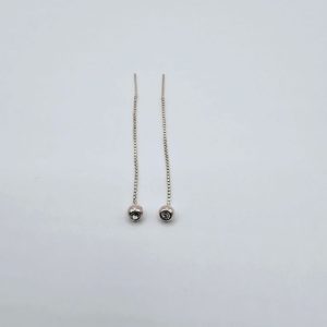 AROS AGUJA BOLITA CON STRASS