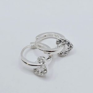 AROS ARGOLLITAS CON CORAZONCITOS CON CUBICS