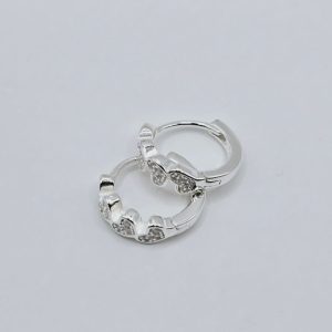 AROS ARGOLLITAS CON CORAZONCITOS CUBICS