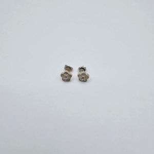 AROS FLOR MICRO PAVE Y STRASS