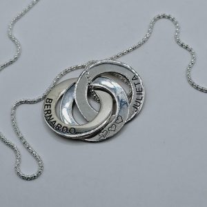 CADENA CON 3 ARGOLLAS RUSAS DE 21 MM