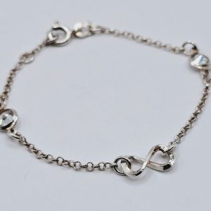 PULSERA INFINITO CON CUBICS EXTENSIBLE