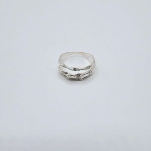 ANILLO TRIPLE TORZADO CUBICS