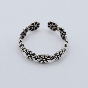 ANILLO MIDI FLORCITAS PAVONADO