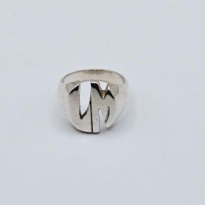 ANILLO SELLO DOS INICIALES OVALADO