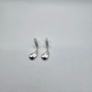 AROS ARGOLLITAS CON CUBIC Y GOTA COLGANTE