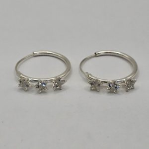 AROS ARGOLLAS CON ESTRELLAS DE STRASS