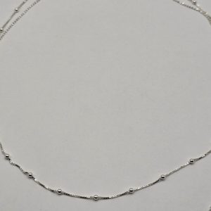 CADENA DOBLE LARGO DE BOLITAS Y MICROBOLITAS