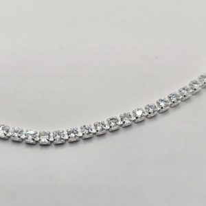 CADENA CHOCKER CUBICS Y PLATA 925