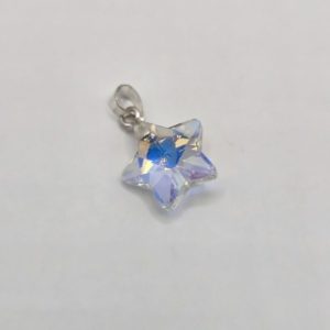 DIJE ESTRELLA SWAROVSKI CON ENGARCE DE PLATA 925
