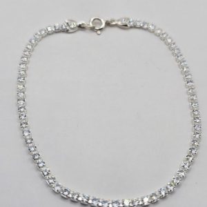 PULSERA CUBICS Y PLATA 925